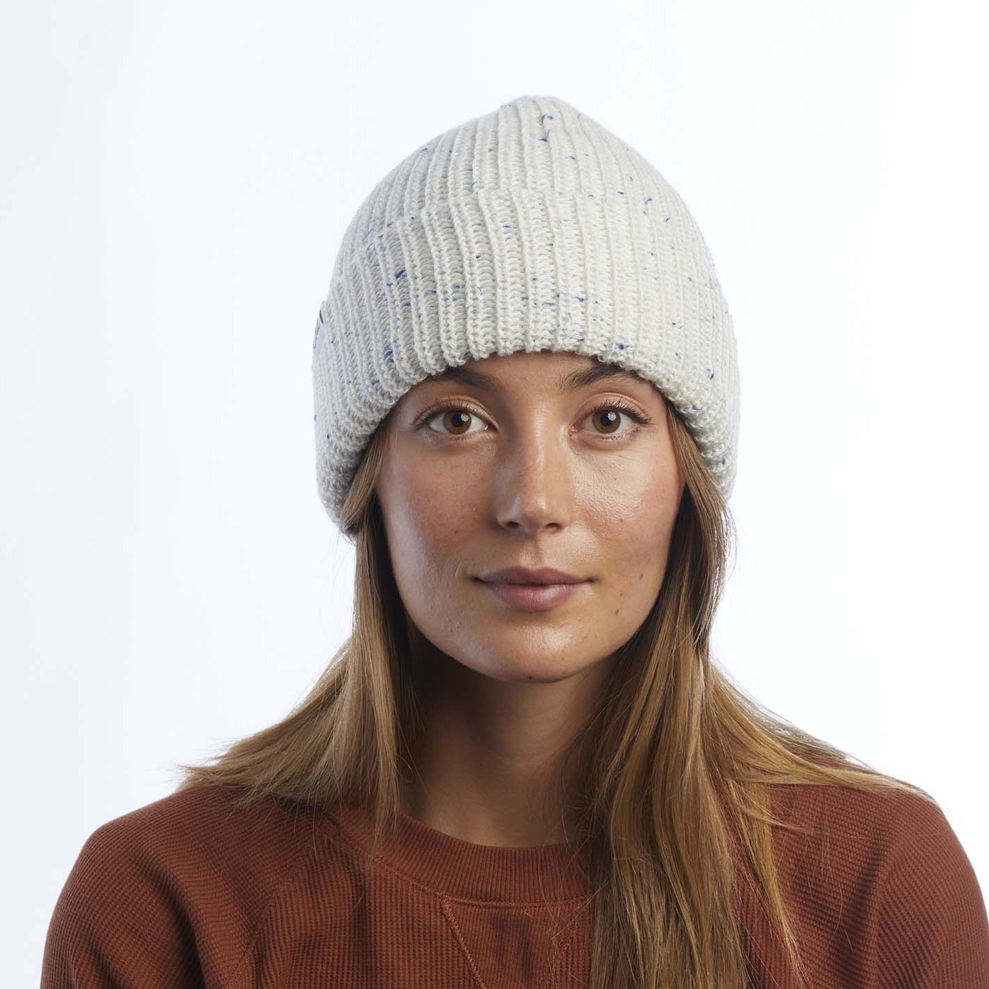 Pearl Gray Merino Wool Knit Hat with Faux Fur Pom Pom – Woolly