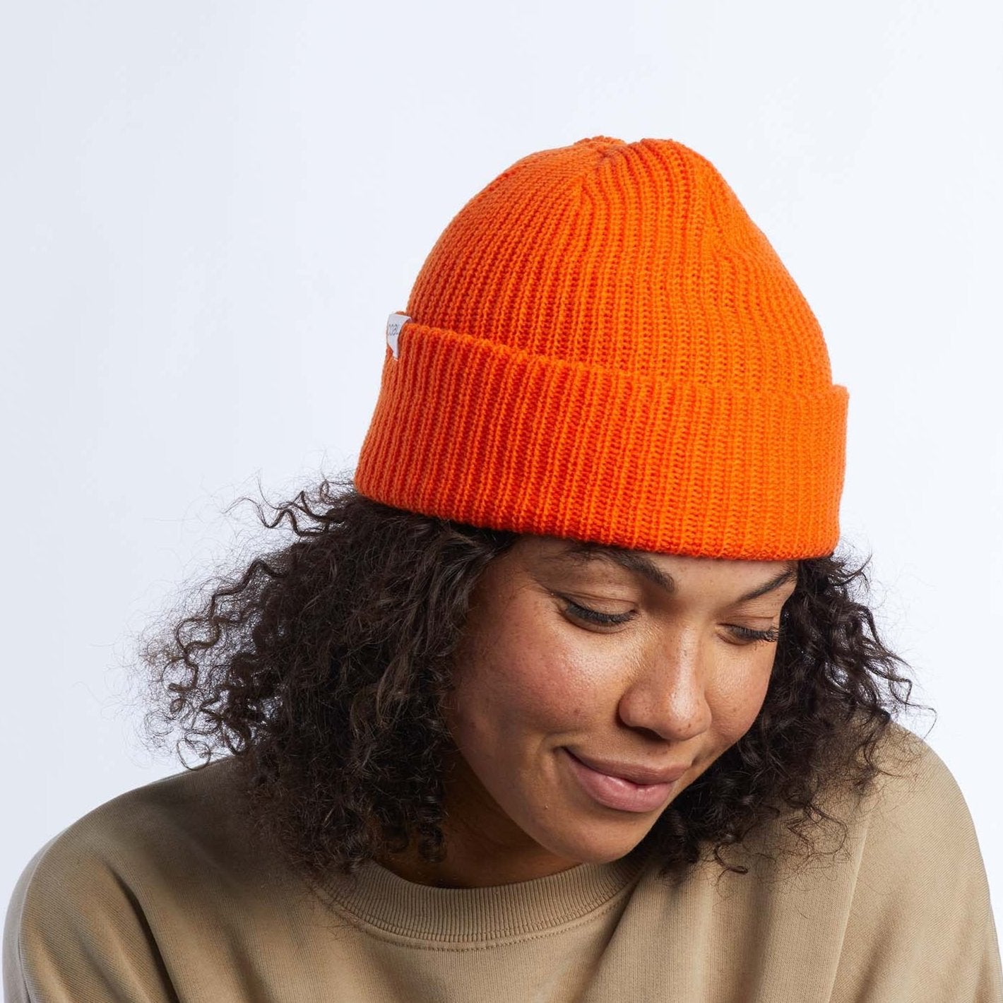 The Frena Thick Knit Cuffed Slouch Beanie