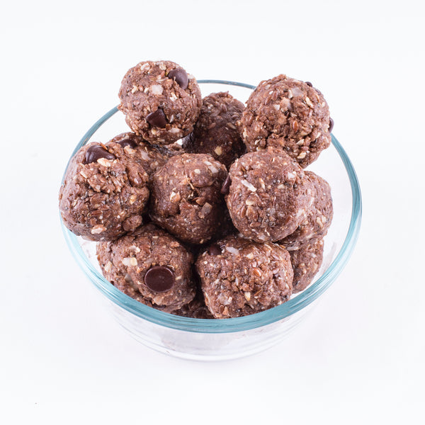 Peanut Butter & Chocolate Protein balls