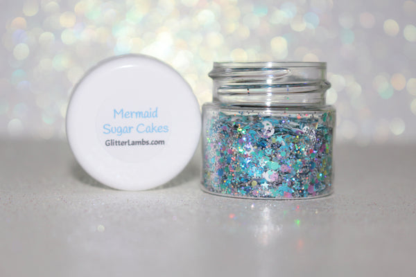 Mermaid Sugar Cakes Body Glitter By Glitter Lambs