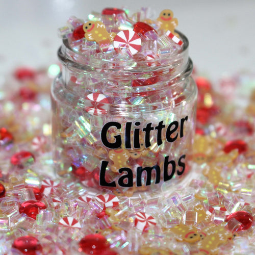 Miniature Wish Jar with Glitter  Glittery Wishing Jar Cabochon