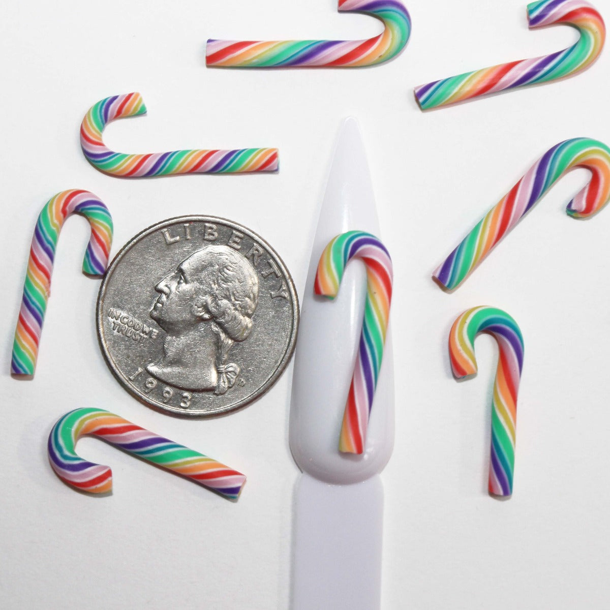 Fake Mini Candy Canes by Glitter Heart Co.™