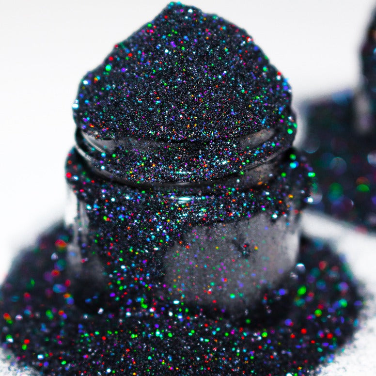 Black Holographic Glitter
