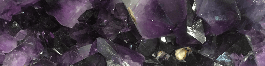 amethyst crystals close up