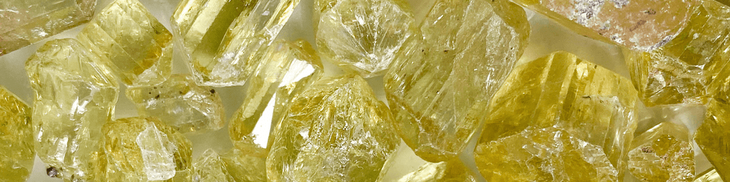 yellow apatite crystal