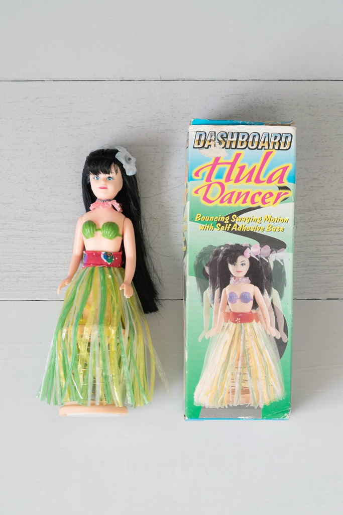 vintage dashboard hula girl