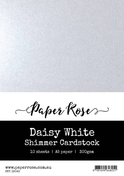 Paper Rose - A5 Shimmer Cardstock - Blush Pink - 10 Pack