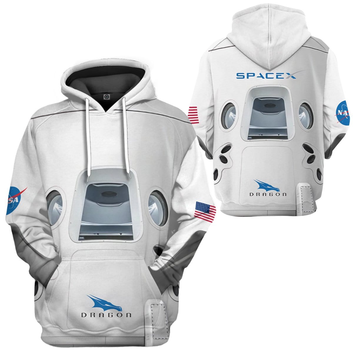 spacex zipper hoodie