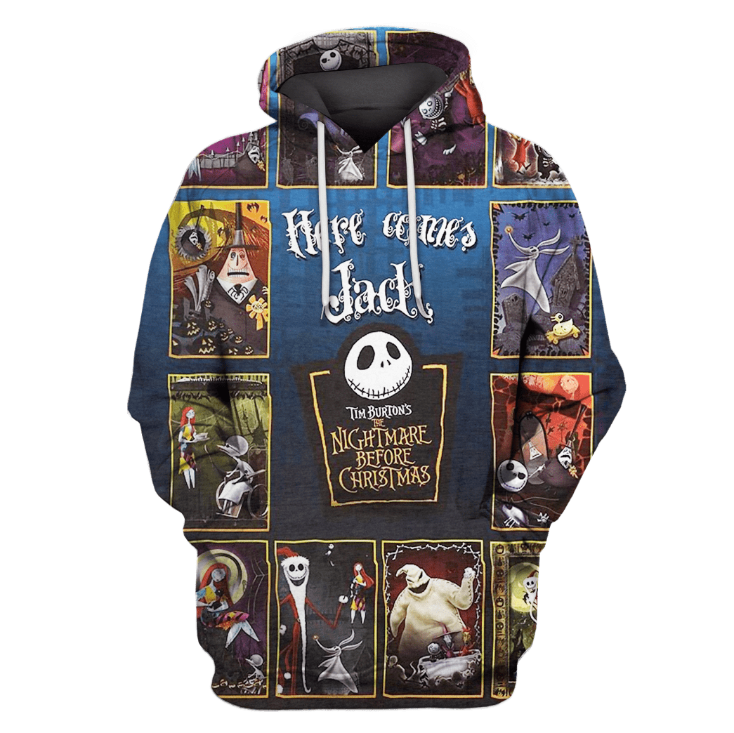 nightmare before christmas hooded sweatshirt