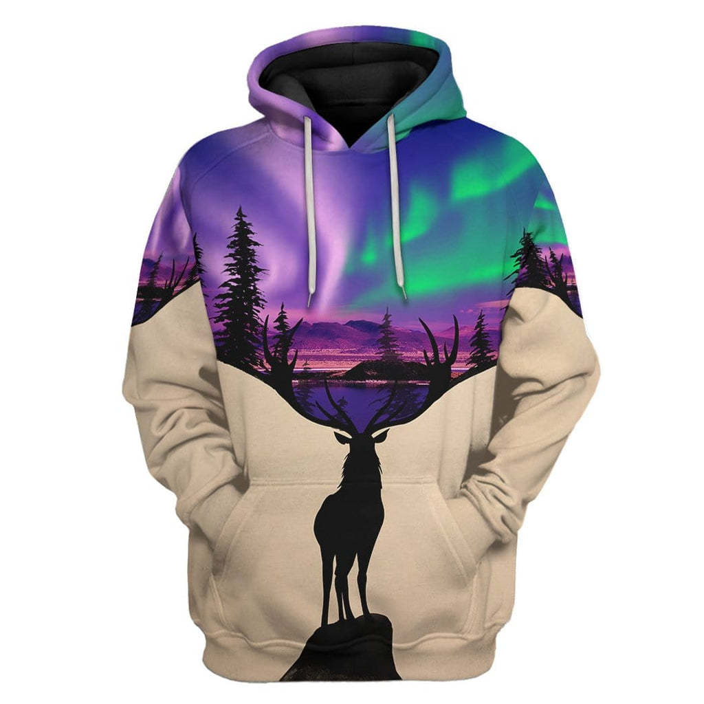 3d deer hoodie