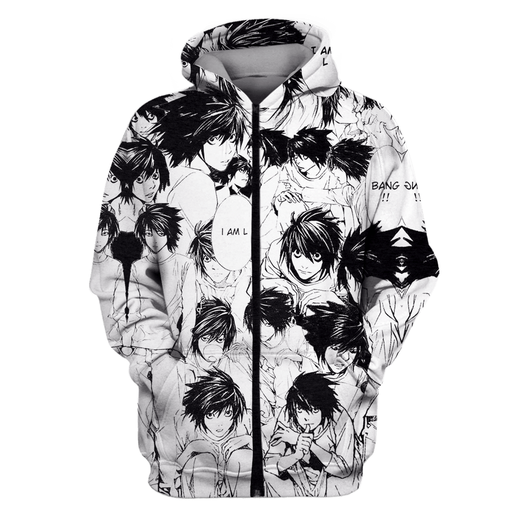 Men S Death Note Hoodie Hooded Sweatshirt In Black Clothing Shoes Accessories Mrb78 Men S Clothing