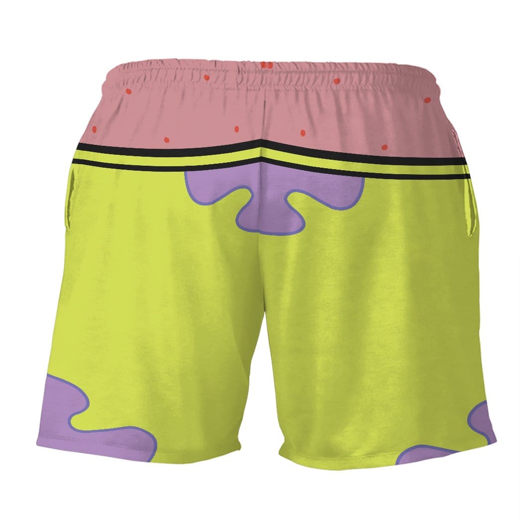 3D SpongeBob and Patrick Star Front And Back Custom Summer Beach Shorts ...