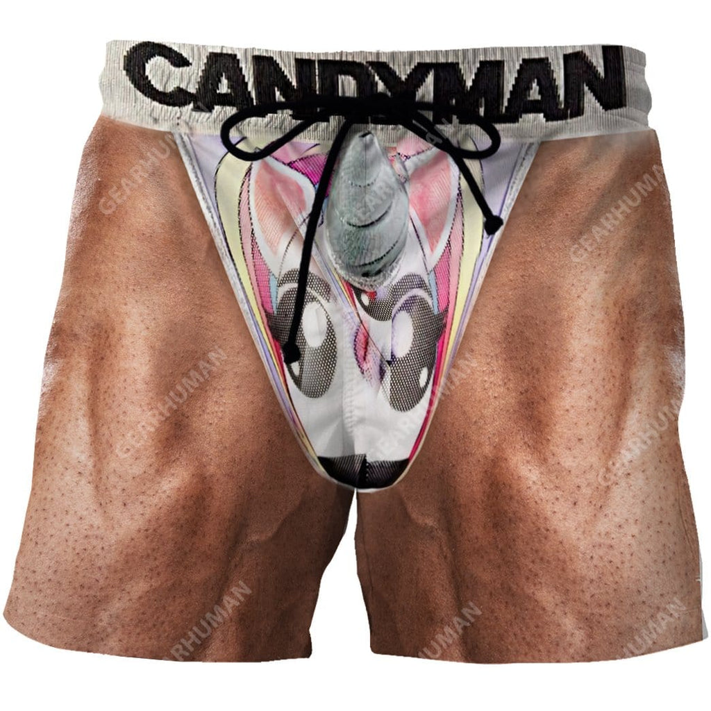 unicorn swim trunks