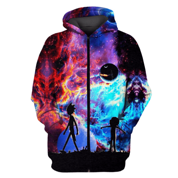 rick and morty zip up jacket