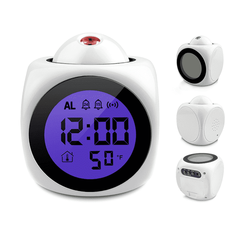 Projection Alarm Clock Plus Audible Alerts