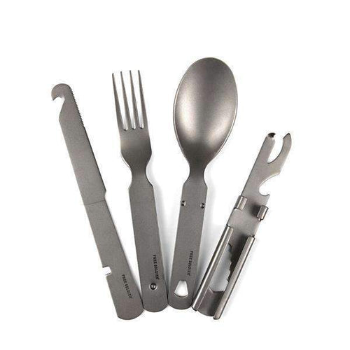 Titanium Tableware Set & Carrying  Case