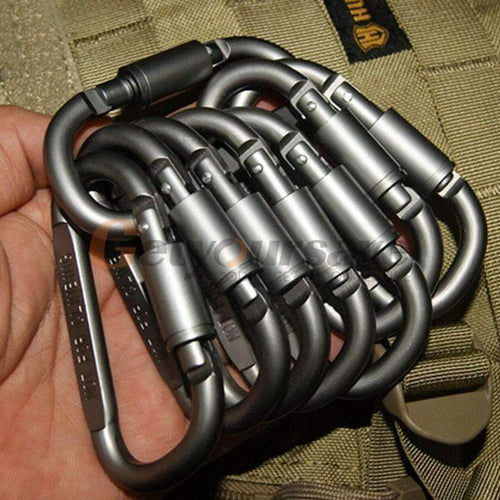 5pc Aluminum Carabiner Bundle