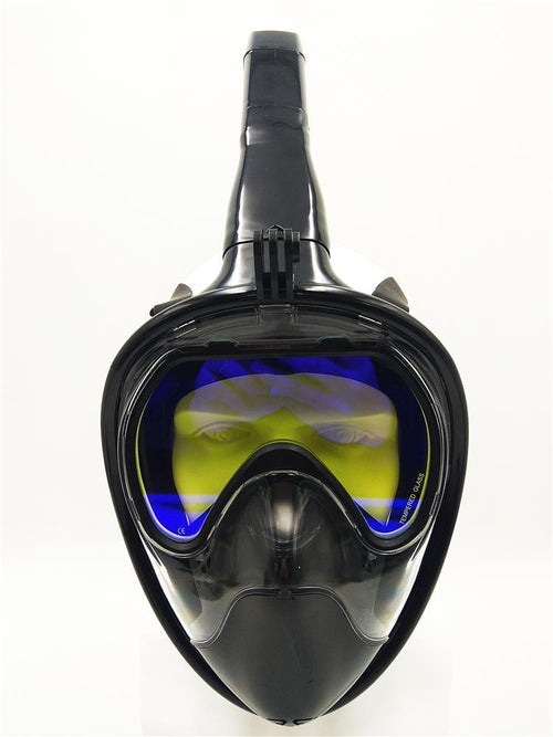 Tempered Glass Snorkel Mask with Anti-Back Flow Valve