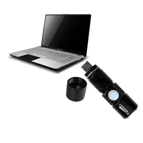 Mini USB Rechargeable Strobe Flashlight
