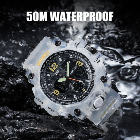 Men's Water Resistant Military Watch