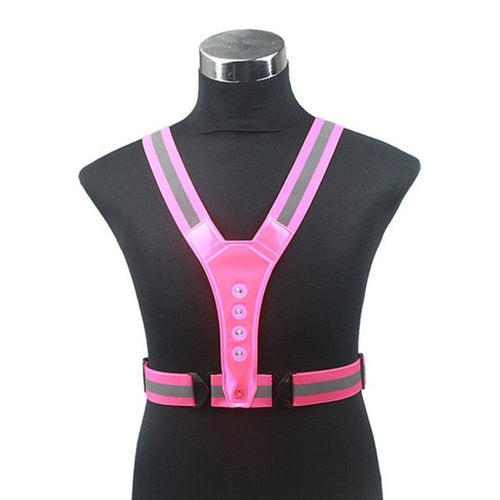 LED Light & Reflective Runners Vest