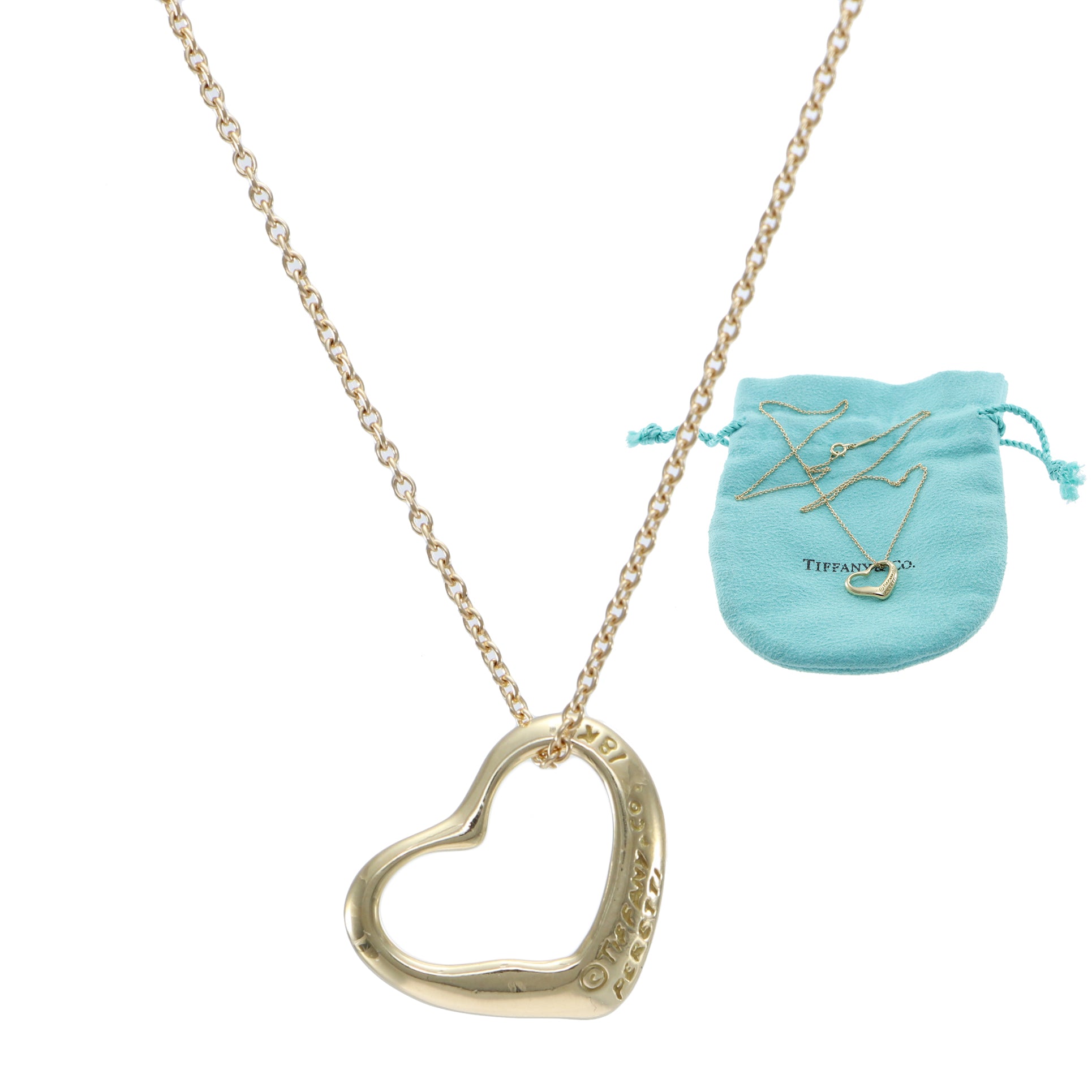tiffany elsa peretti open heart necklace