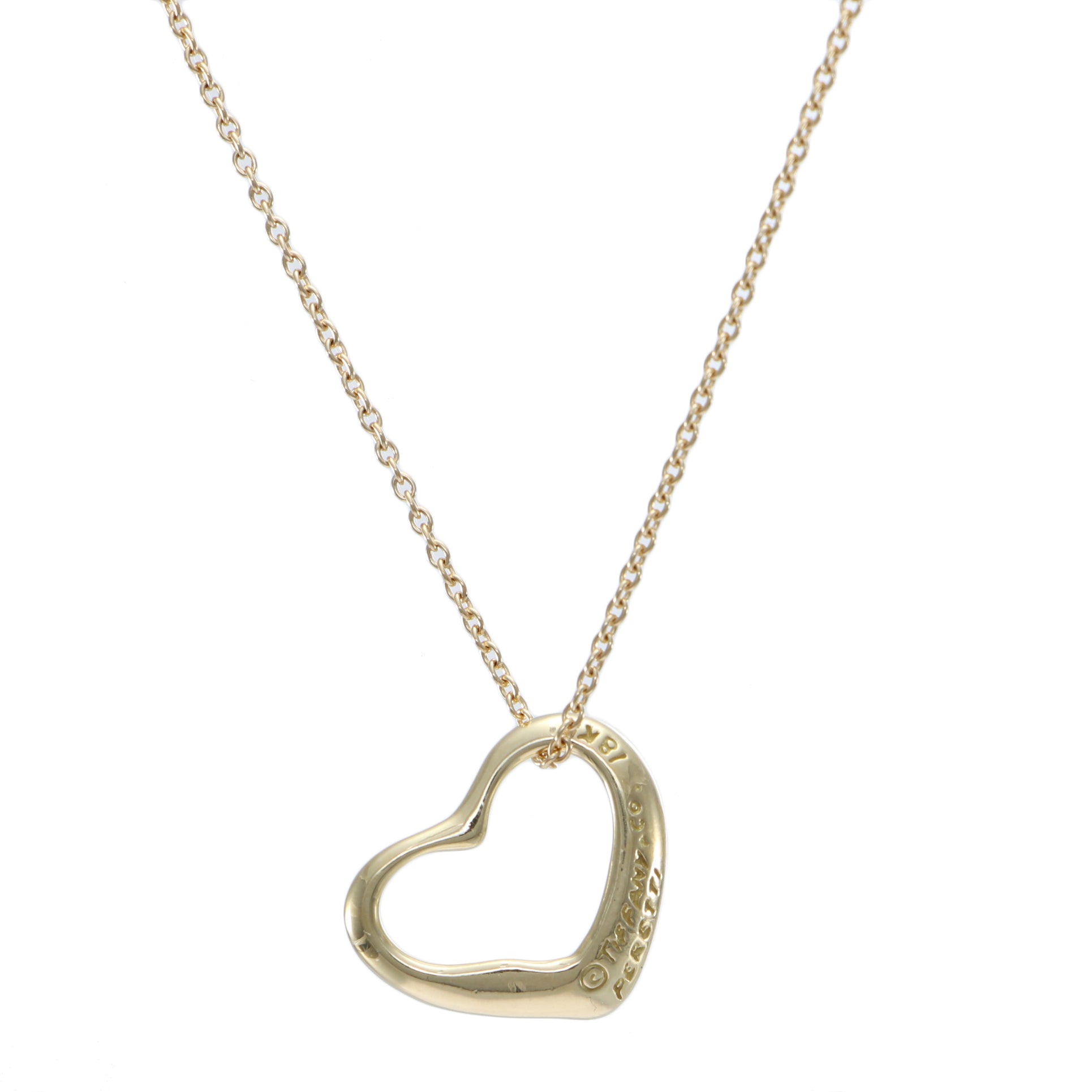 tiffany floating heart necklace