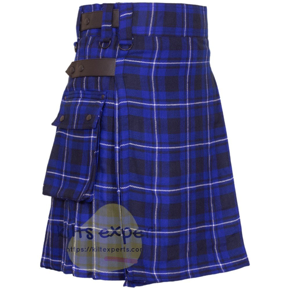 American Patriot Leather Straps Utility Kilt In Quality Acrylic Wool ...