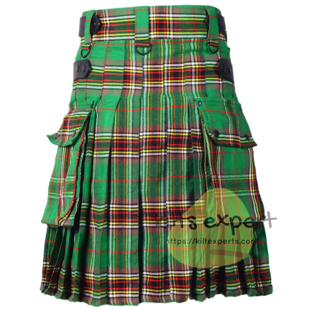 Tara Murphy Ancient Tartan Leather Straps Utility Kilt freeshipping ...