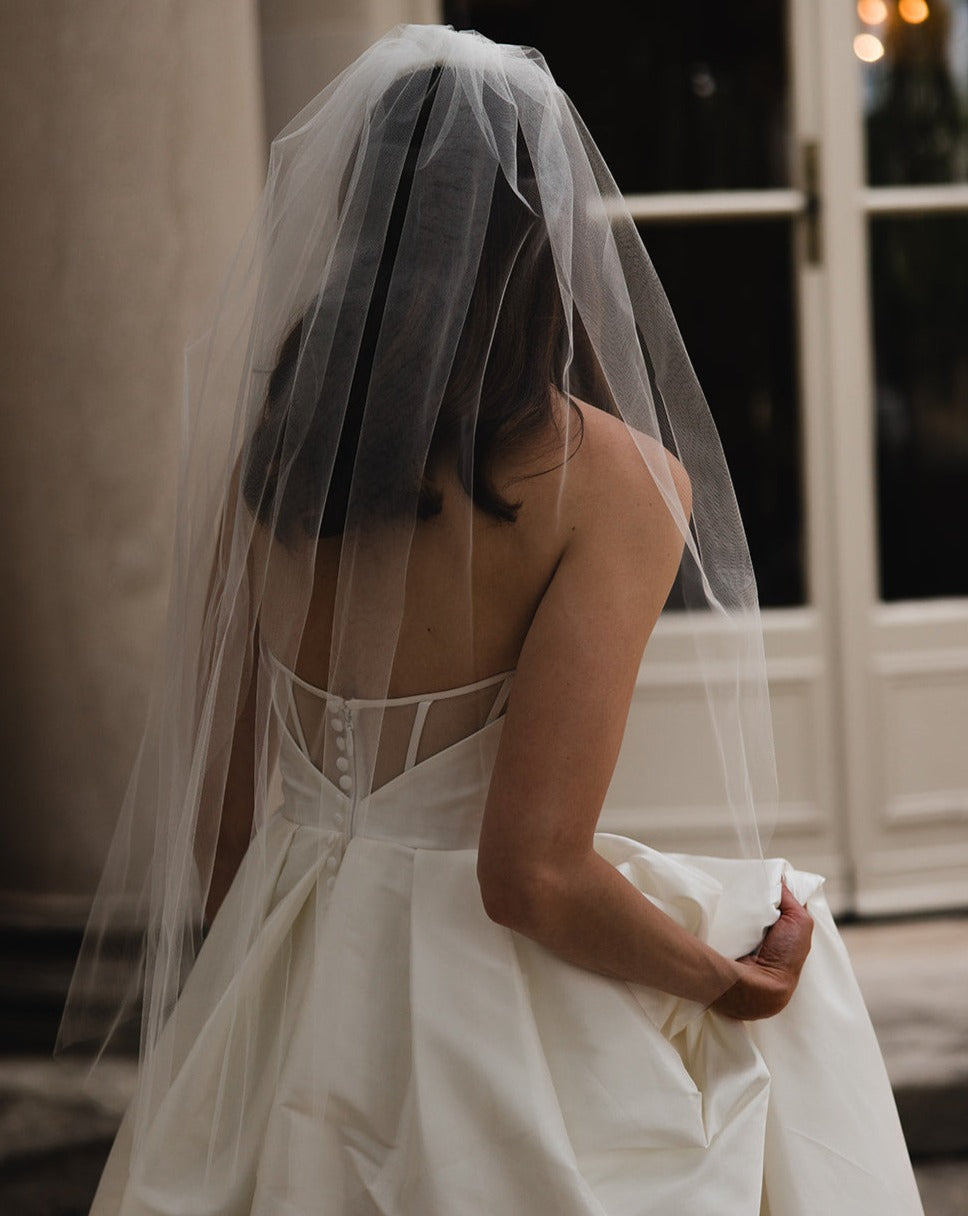 Simple Cut Edge Veil - Dareth Colburn product image