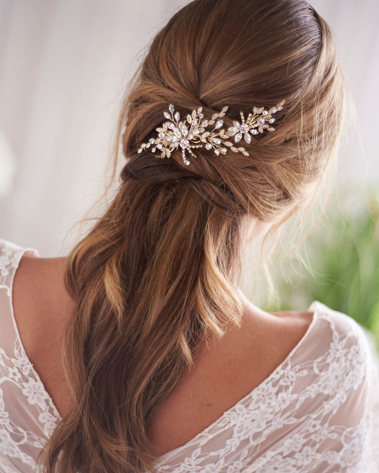 wedding hair clips for long hair