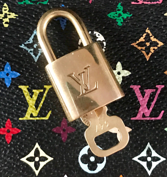 Louis Vuitton Engraved Polished Lock & Key Vintage Repurposed Necklace —  sororité.