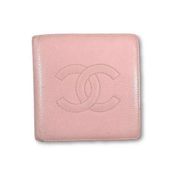 Chanel Caviar Leather CC Monogram French Kisslock Wallet CC-W0539P-0008