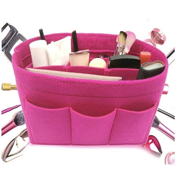 Felt Tote Organizer, Purse Insert, Cosmetic Organizer Insert Bag