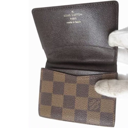 LOUIS VUITTON Card Wallet Damier Ebene