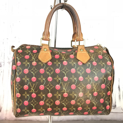 Vintage Louis Vuitton Cherry Cerises Monogram Speedy 25 – Madison Avenue  Couture