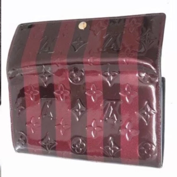 Louis Vuitton Limited Edition Rayures Monogram Vernis Sarah Wallet – Just Gorgeous Studio ...