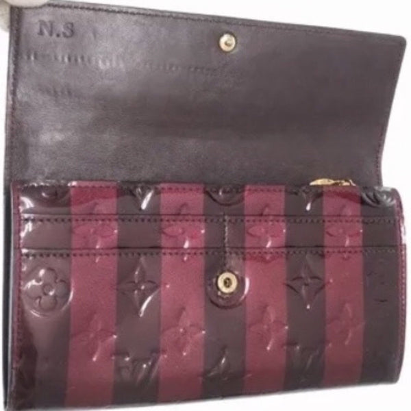 Louis Vuitton Limited Edition Rayures Monogram Vernis Sarah Wallet – Just Gorgeous Studio ...