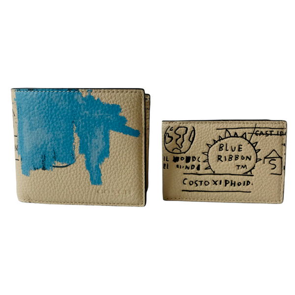 coach x jean michel basquiat 3 in 1 wallet