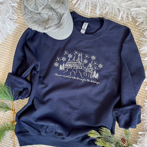 magical castle embroidered shirt