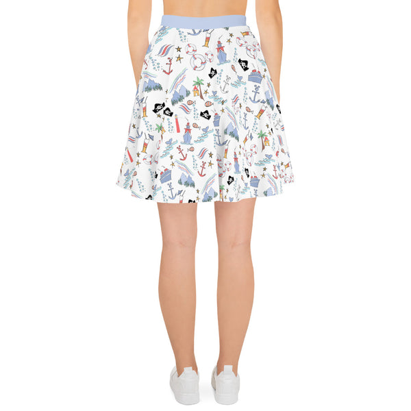 Disney Cruise Line Sketch DCL Skater Skirt – Polka Dot Pixie Shop