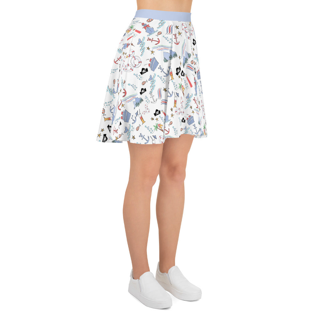 Disney Cruise Line Sketch DCL Skater Skirt – Polka Dot Pixie Shop