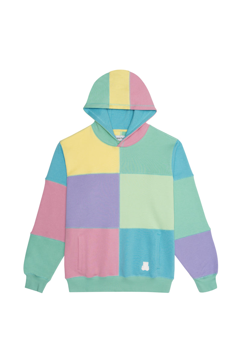 patch work hoodie