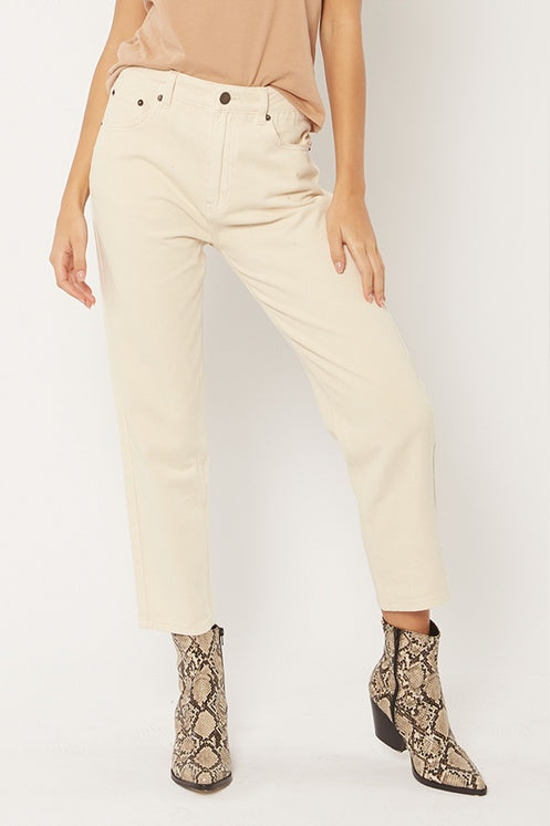 STELLA DENIM PANT | WHITE CAP