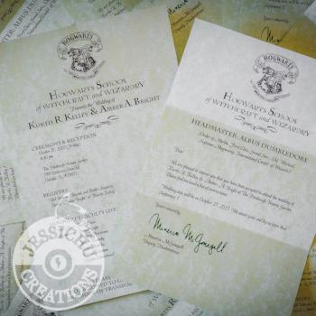 harry potter wedding invitations