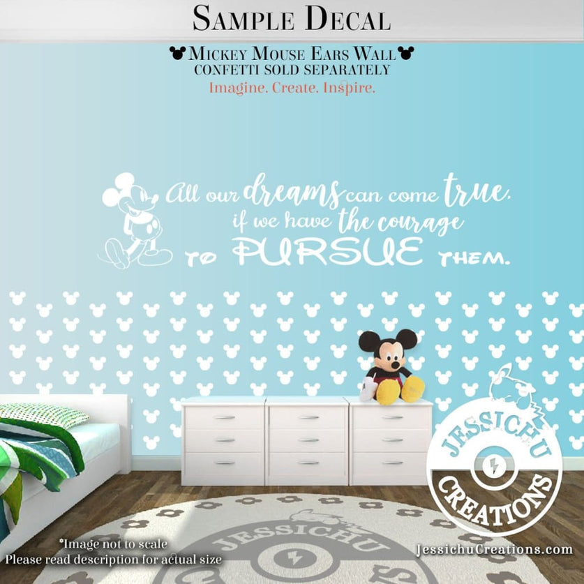 I Only Hope It Was All Started By A Mouse Walt Disney Inspired Disney Quote Wall Vinyl Decal Decals Jessichu Creations