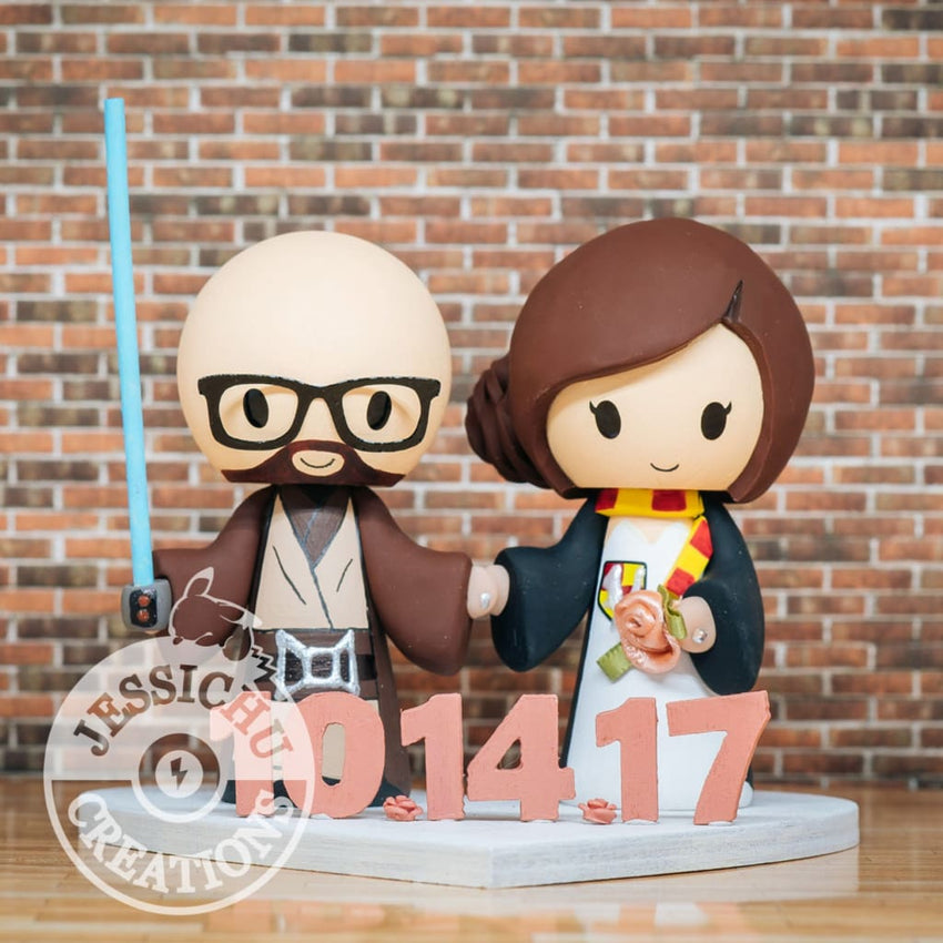 harry potter star wars cake topper