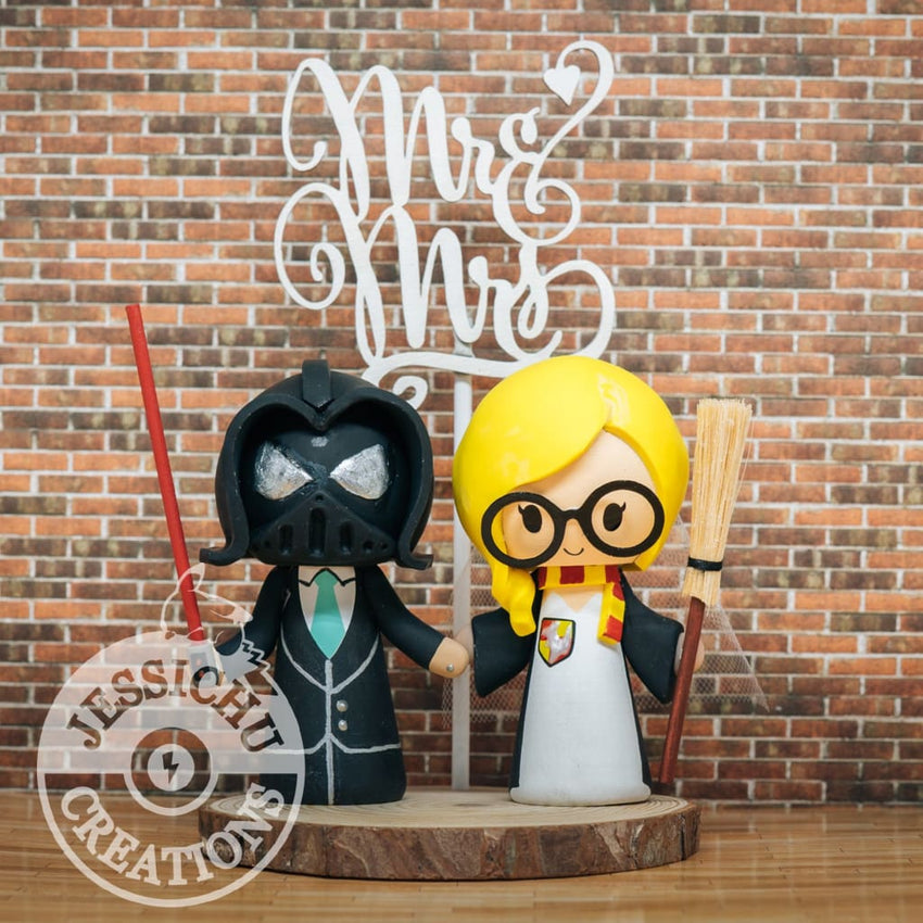 harry potter star wars cake topper