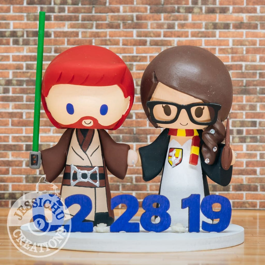 harry potter star wars cake topper