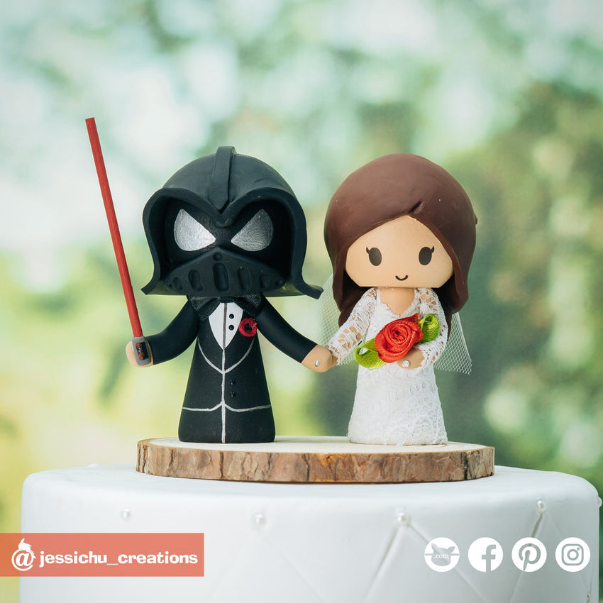 star wars wedding cake toppers